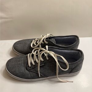 Women’s Size 7 Gray and White Vans